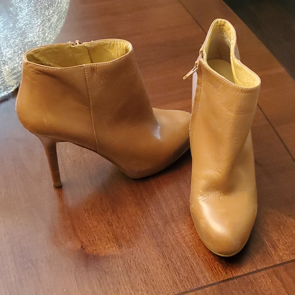 Ankle Boots, Cognac Color - image 2